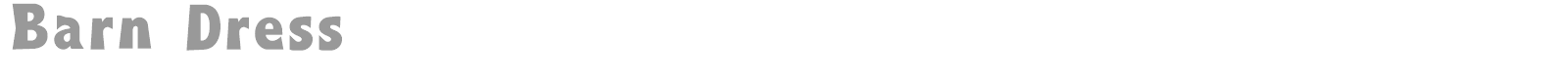 Barn Dress font preview